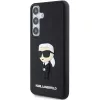 Karl Lagerfeld KLHCS24S3DRKINK S24 S921 custodia rigida nera 3D Rubber Ikonik per Samsung Galaxy S24