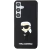 Karl Lagerfeld KLHCS24S3DRKINK S24 S921 custodia rigida nera 3D Rubber Ikonik per Samsung Galaxy S24