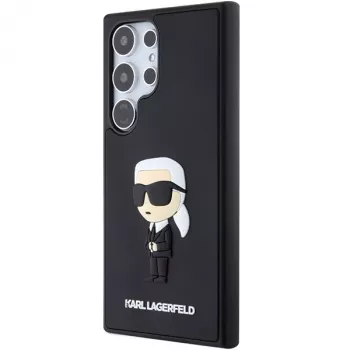 Karl Lagerfeld KLHCS24L3DRKINK custodia rigida 3D Rubber Ikonik per Samsung Galaxy S24 Ultra - nero