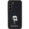 Karl Lagerfeld Ikonik Metal Pin custodia in silicone per Samsung Galaxy S23 - nero