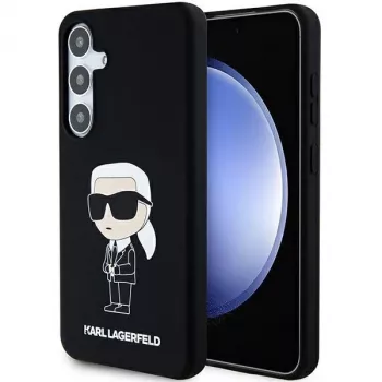 Karl Lagerfeld Ikonik custodia in silicone per Samsung Galaxy S24 - nero