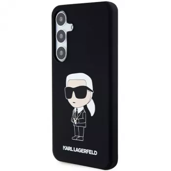 Karl Lagerfeld Ikonik custodia in silicone per Samsung Galaxy S24 - nero