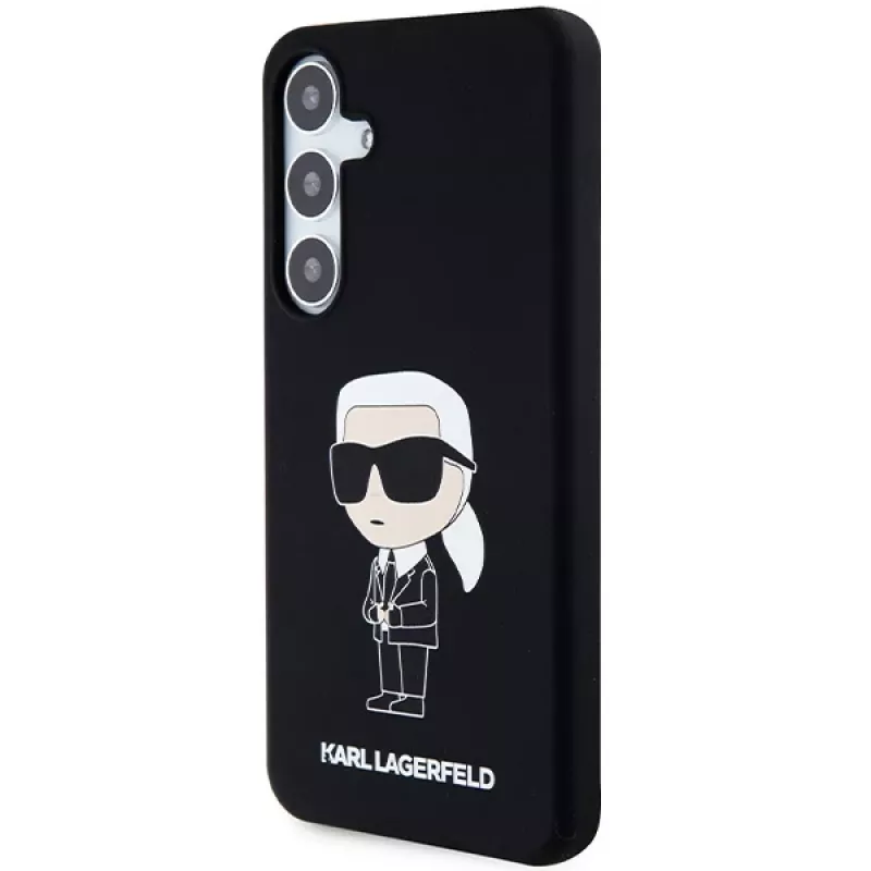 Karl Lagerfeld Ikonik custodia in silicone per Samsung Galaxy S24 - nero