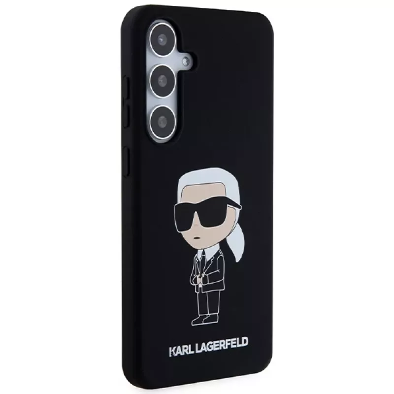Karl Lagerfeld Ikonik custodia in silicone per Samsung Galaxy S24 - nero
