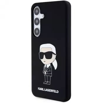 Karl Lagerfeld KLHCS24MSNIKBCK custodia in silicone Ikonik per Samsung Galaxy S24+ (SM-S926) - nero