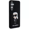 Karl Lagerfeld KLHCS24MSNIKBCK custodia in silicone Ikonik per Samsung Galaxy S24+ (SM-S926) - nero