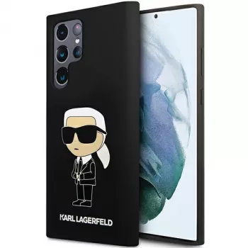 Karl Lagerfeld Ikonik custodia in silicone per Samsung Galaxy S24 Ultra - nero