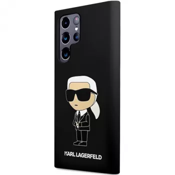 Karl Lagerfeld Ikonik custodia in silicone per Samsung Galaxy S24 Ultra - nero