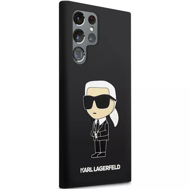 Karl Lagerfeld Ikonik custodia in silicone per Samsung Galaxy S24 Ultra - nero