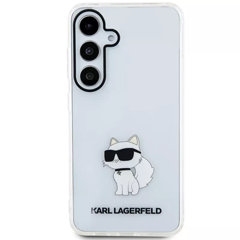 Karl Lagerfeld KLHCS24SHNCHTCT S24 S921 custodia rigida trasparente IML Choupette per Samsung Galaxy S24