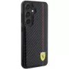 Ferrari FEHCS24MN3DUR S24+ S926 custodia rigida nera Carbon Printed Line
