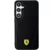 Ferrari FEHMS24SP3BAK S24 S921 custodia rigida nera Hot Stamp V Lines MagSafe