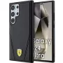 Ferrari FEHMS24LP3BAK custodia rigida per Samsung Galaxy S24 Ultra, nero, Hot Stamp V-Lines, MagSafe