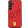 Ferrari FEHCS24SPINR S24 S921 custodia rigida rossa Big SF Perforated per Samsung Galaxy S24
