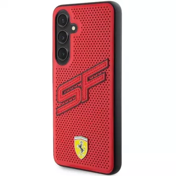 Ferrari FEHCS24MPINR S24+ S926 custodia rigida rossa Big SF Perforated per Samsung Galaxy S24+
