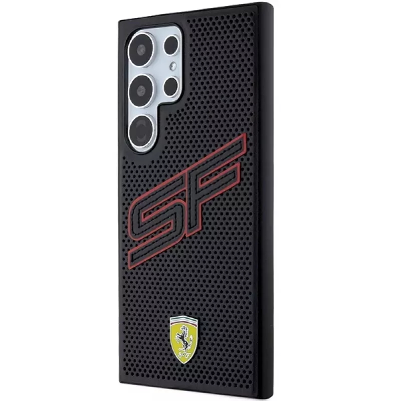 Ferrari FEHCS24LPINK S24 Ultra S928 custodia rigida nera Big SF Perforated