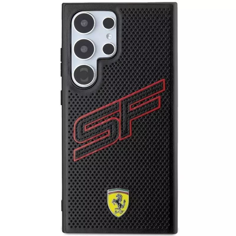 Ferrari FEHCS24LPINK S24 Ultra S928 custodia rigida nera Big SF Perforated