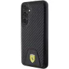 Ferrari FEHCS24MN3PUK custodia rigida per Samsung Galaxy S24+ (SM-S926) - Carbon Stitched Bottom - nero