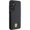 Ferrari FEHCS24MN3PUK custodia rigida per Samsung Galaxy S24+ (SM-S926) - Carbon Stitched Bottom - nero