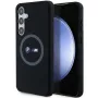 BMW M Collection custodia rigida in silicone con anello MagSafe per Samsung Galaxy S24+ (SM-S926) - nero