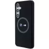 BMW M Collection custodia rigida in silicone con anello MagSafe per Samsung Galaxy S24+ (SM-S926) - nero