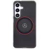 Mercedes-Benz S24 custodia rigida doppio strato con MagSafe rosso per Samsung Galaxy S24 - nero