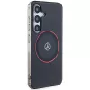 Mercedes-Benz S24 custodia rigida doppio strato con MagSafe rosso per Samsung Galaxy S24 - nero