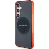 AMG AMHMS24S23HBCK custodia rigida per Samsung Galaxy S24, nero/trasparente, MagSafe, bicolor