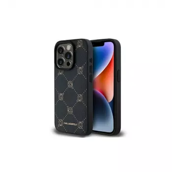 Karl Lagerfeld KLHMP15LPGKHPHK iPhone 15 Pro 6,1 inch nero cover posteriore MagSafe Karl Head