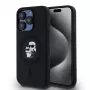 Karl Lagerfeld KLHMP15LSCMKCRHK iPhone 15 Pro 6.1 custodia rigida in silicone nera Karl & Choupette MagSafe