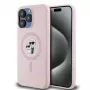 Karl Lagerfeld KLHMP15LSCMKCRHP iPhone 15 Pro 6,1 inch rosa custodia rigida in silicone Karl & Choupette MagSafe