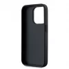 Karl Lagerfeld Saffiano Athleisure Stripes Cord custodia per iPhone 15 Pro Max nero rosa