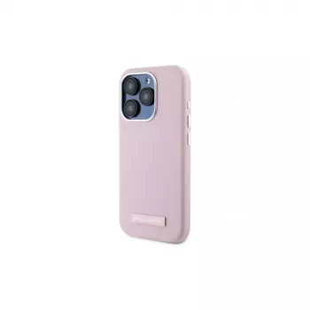 Karl Lagerfeld KLHMP15XPGMSRPP custodia rigida per iPhone 15 Pro Max 6,7 inch rosa con piastra in metallo MagSafe