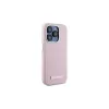 Karl Lagerfeld KLHMP15XPGMSRPP custodia rigida per iPhone 15 Pro Max 6,7 inch rosa con piastra in metallo MagSafe