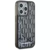 Karl Lagerfeld Liquid Glitter Monogram Gradient custodia per iPhone 15 Pro Max, nero