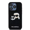 Karl Lagerfeld KLHMP15LSKCHPPLK iPhone 15 Pro 6,1 nero custodia rigida in silicone Karl & Choupette MagSafe