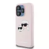 Karl Lagerfeld KLHMP15XSKCHPPLP iPhone 15 Pro Max 6,7 pollici rosa custodia rigida silicone Karl & Choupette MagSafe