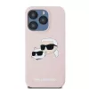 Karl Lagerfeld KLHMP15XSKCHPPLP iPhone 15 Pro Max 6,7 pollici rosa custodia rigida silicone Karl & Choupette MagSafe