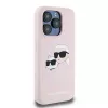 Karl Lagerfeld KLHMP15XSKCHPPLP iPhone 15 Pro Max 6,7 pollici rosa custodia rigida silicone Karl & Choupette MagSafe