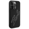 Karl Lagerfeld KLHCP15L3DRKSDLK iPhone 15 Pro 6.1 nero custodia rigida 3D gomma Signature