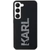 Karl Lagerfeld KLHCS24S3DMBKCK custodia rigida per Samsung Galaxy S24, nero, 3D gomma glitter logo