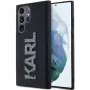 Karl Lagerfeld KLHCS24L3DMBKCK Samsung Galaxy S24 Ultra custodia rigida nero 3D gomma glitter logo