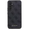 Guess GUOHCSA35G4GFGR custodia rigida per Samsung Galaxy A35 5G, nero, 4G logo oro metallico