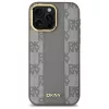 DKNY DKHMP14XPCPVSLE iPhone 14 Pro Max 6,7 pollici custodia rigida pelle scozzese Mono MagSafe beige