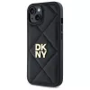 DKNY DKHCP14SPQDSLK cover posteriore Quilted Stack Logo per Apple iPhone 14 6,1 pollici nero