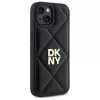 DKNY DKHCP14SPQDSLK cover posteriore Quilted Stack Logo per Apple iPhone 14 6,1 pollici nero