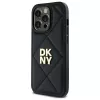 DKNY DKHCP14LPQDSLK cover posteriore Quilted Stack Logo per Apple iPhone 14 Pro 6,1 pollici nero