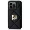 DKNY DKHCP14XPQDSLK cover posteriore Quilted Stack Logo per iPhone 14 Pro Max 6,7 pollici nero