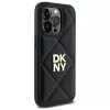 DKNY DKHCP14XPQDSLK cover posteriore Quilted Stack Logo per iPhone 14 Pro Max 6,7 pollici nero