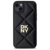 DKNY DKHCP15MPQDSLK cover Quilted Stack Logo per iPhone 15 Plus 6,7 pollici nero